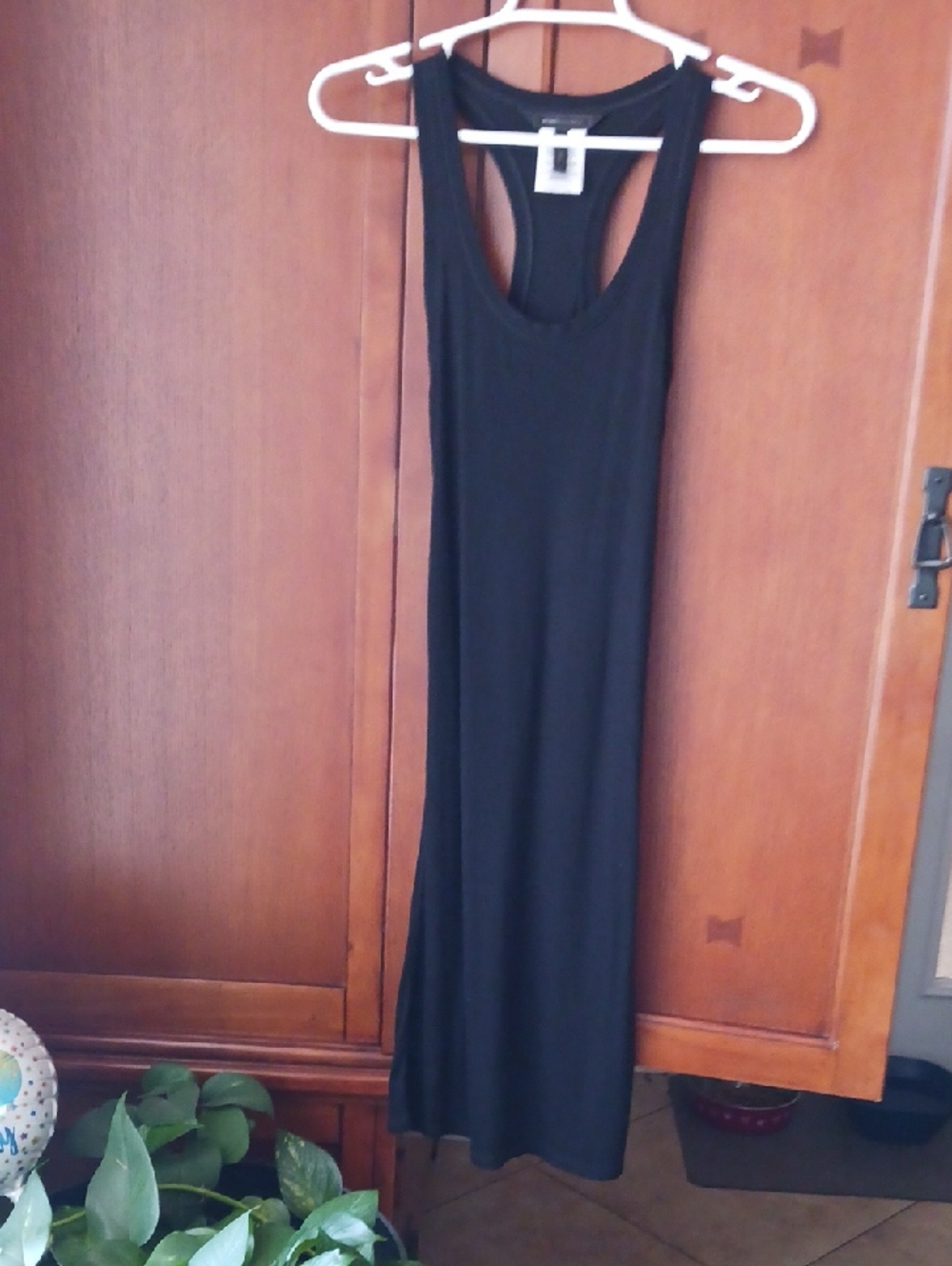 BCBGMaxAzria Black Racerback Maxi Dress